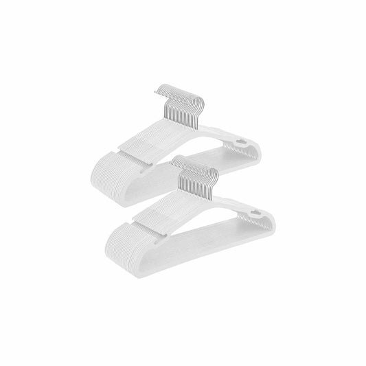 Kleiderbügel Kunststoff mit drehbaren Haken wolkenweiß