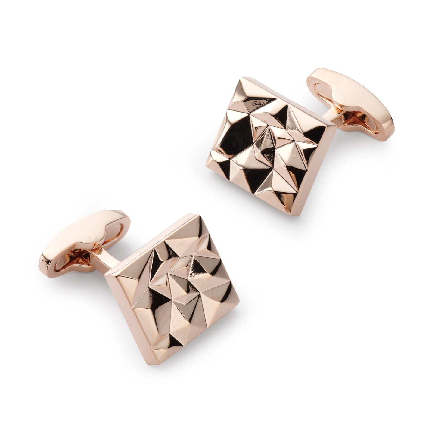 Modernist Cufflinks In Rose Gold