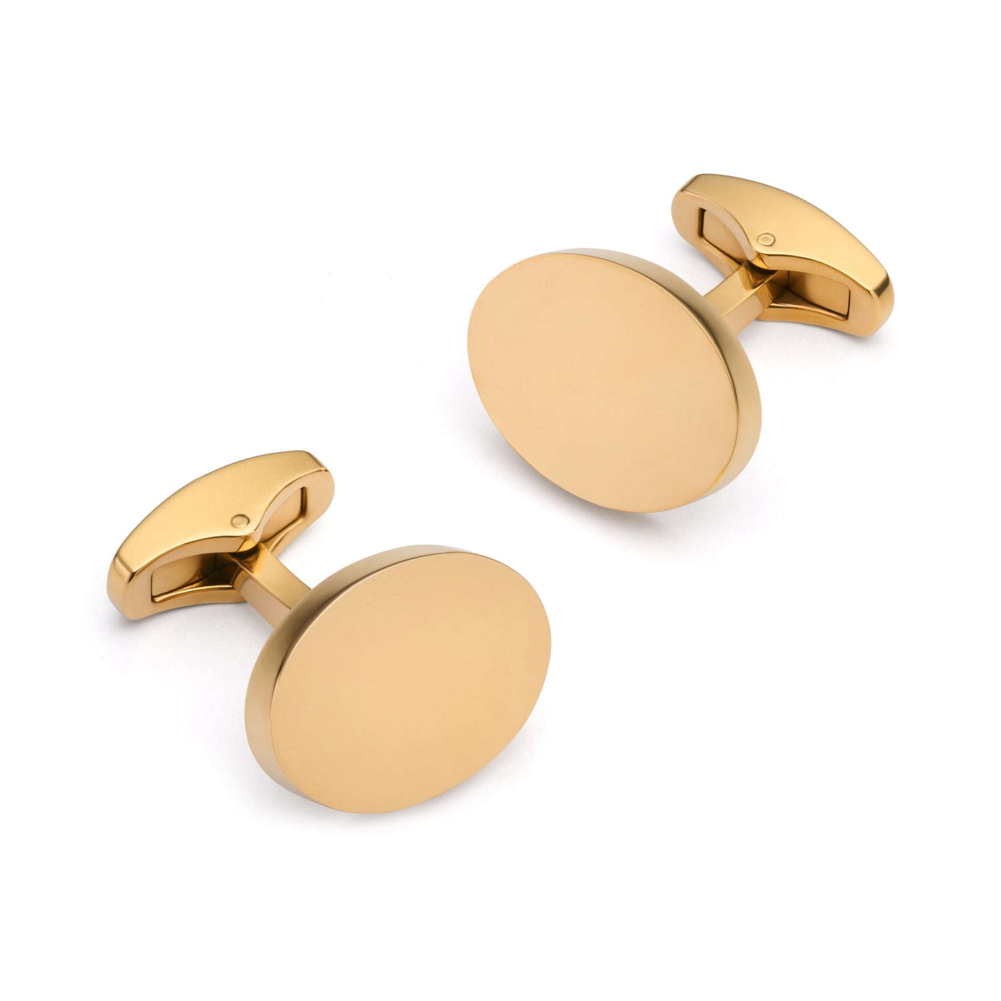 Oval Cufflinks In Gold