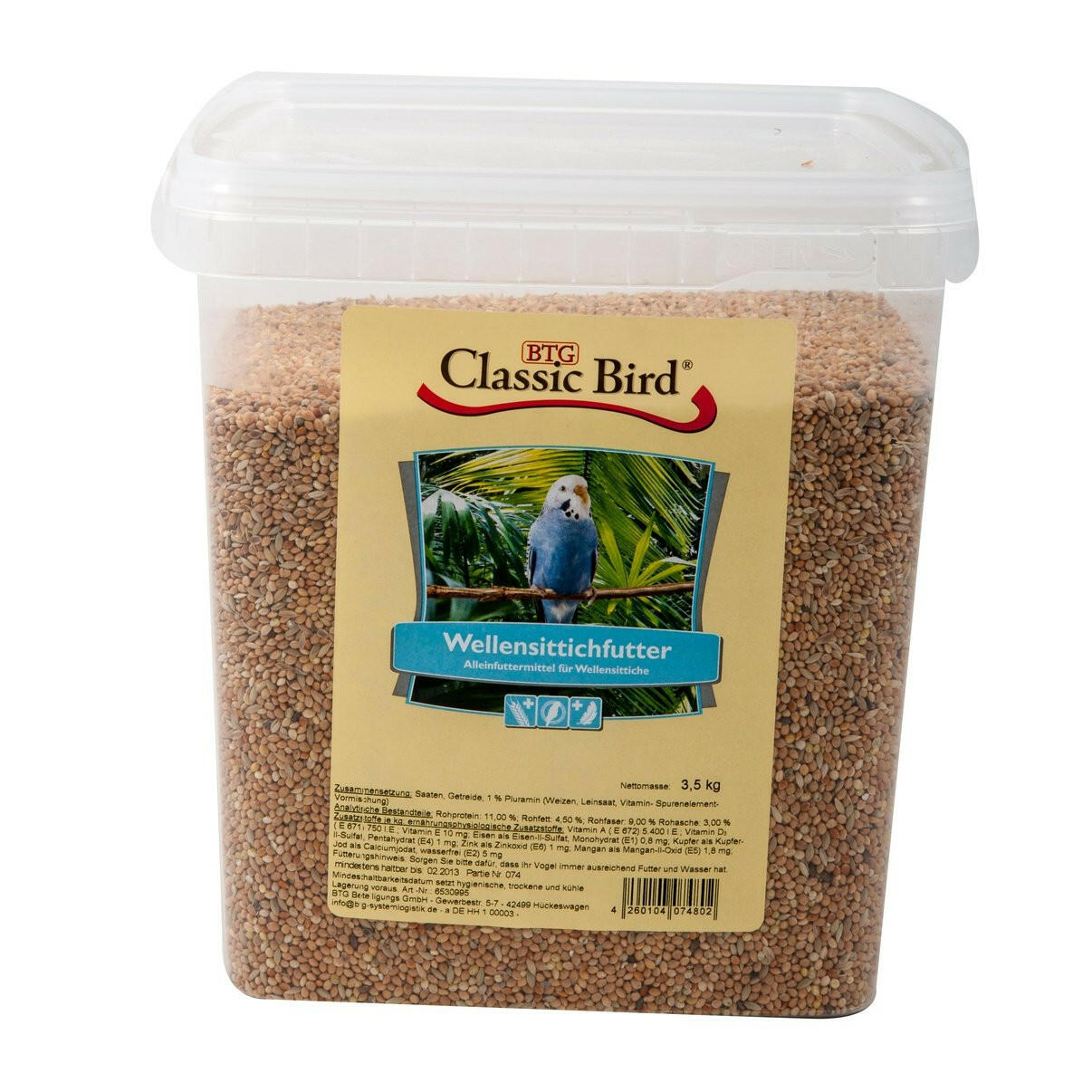 Classic Bird Wellsittichfutt. Eimer