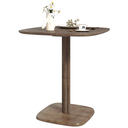 HOMCOM Esstisch für 4 Personen, moderner Küchentisch mit Holzoptik, 70 x 70 cm, braun   Aosom