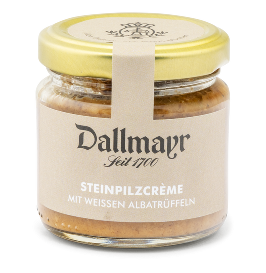 Steinpilzcreme mit weißem Alba-Trüffel