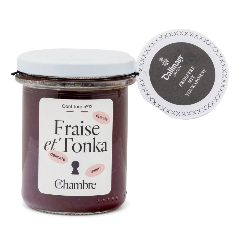 Erdbeerfruchtaufstrich mit Tonkabohne