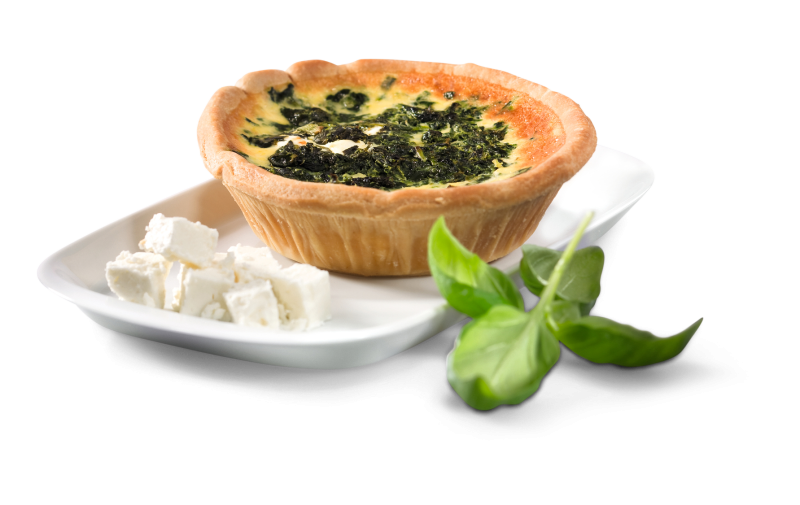 Quiche mit Spinat/Schafskäse