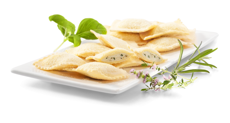 Ravioli mit Bufala, Zitrone und Thymian