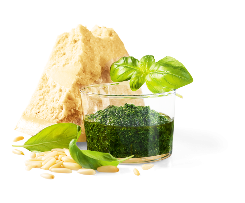 Basilikumpesto frisch mit Knoblauch