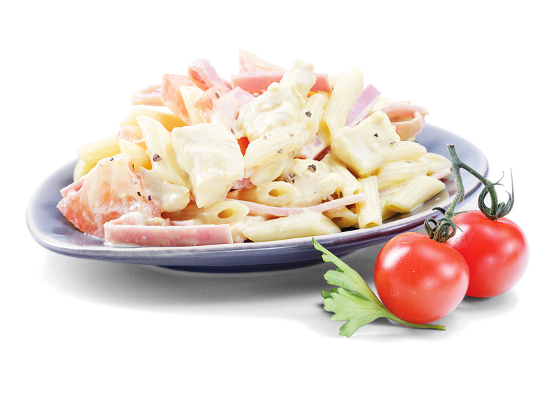 Pasta, Huhn, Curry
