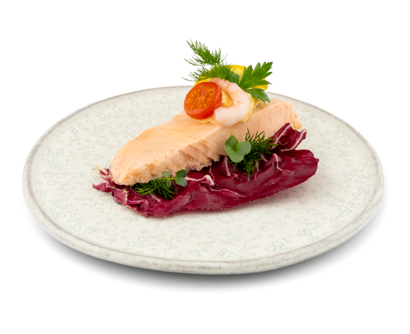Lachs, Ei, Shrimp