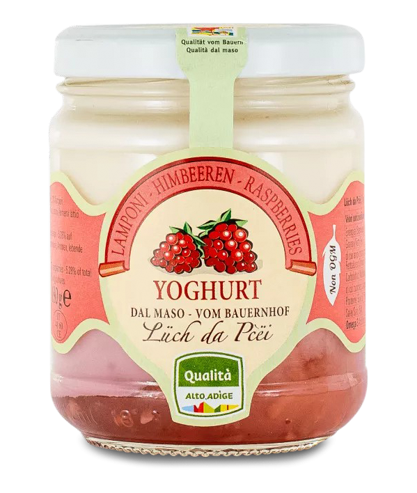 Joghurt mit HimbeerenLüch da Pcei, Alta Badia