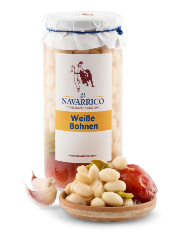 Weiße Haricot Bohnen mit Gemüse