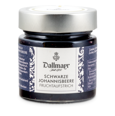 Fruchtaufstrich schwarze Johannisbeere  Dallmayr