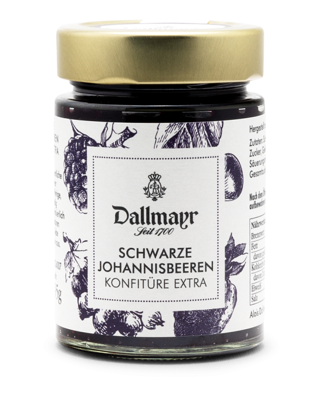 Schwarze Johannisbeerenkonfitüre extra Dallmayr