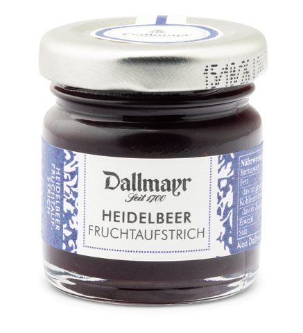 Heidelbeer Fruchtaufstrich 40g  Dallmayr
