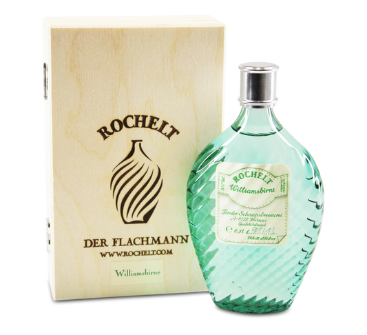 Rochelt Williamsbirne Glasflachmann