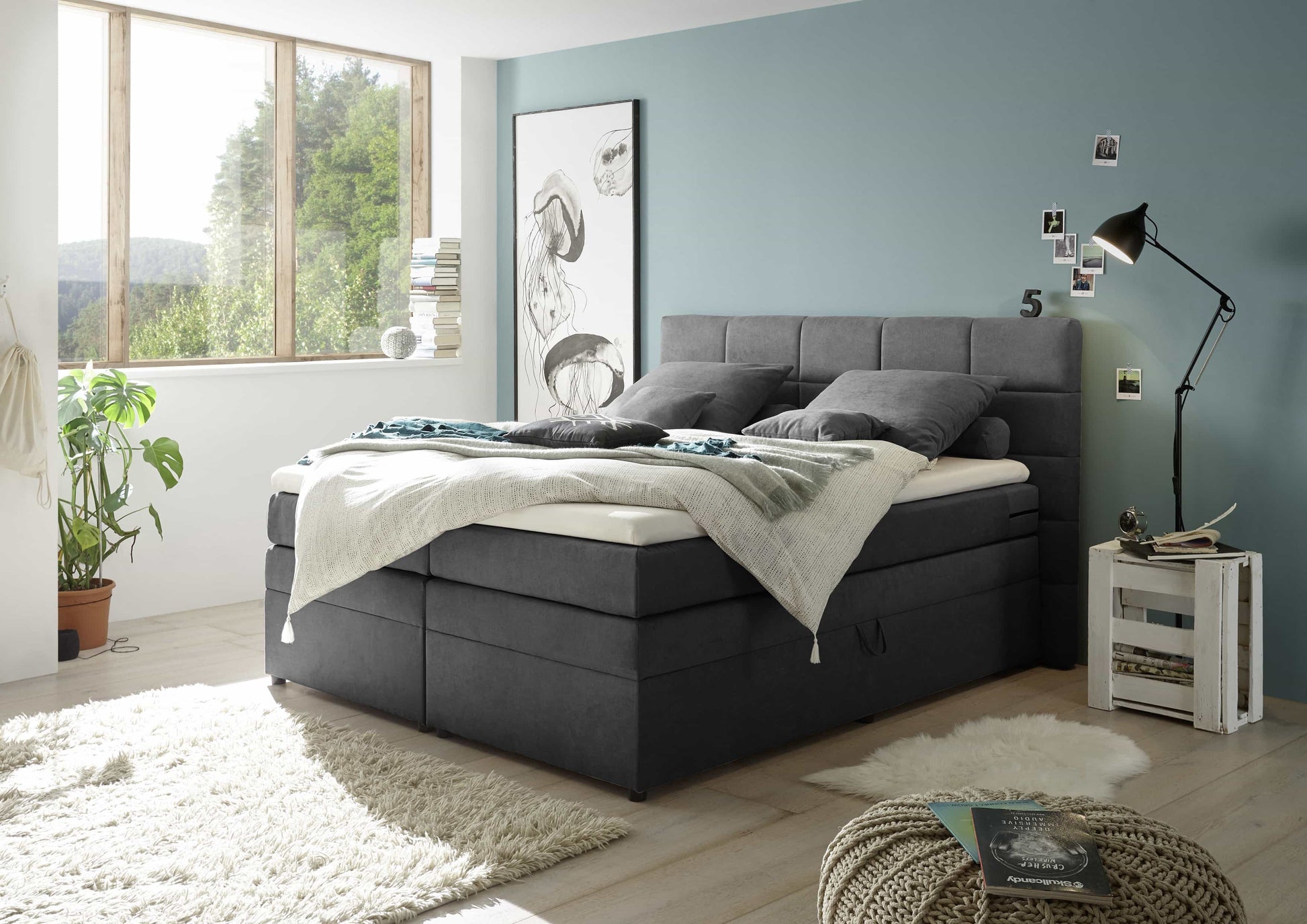 ED Exciting Design Boxspringbett Tacoma 180 x 200 mit Bettkästen