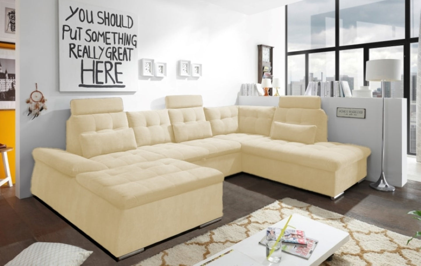 Nalo Wohnlandschaft mit Schlaffunktion – Ihre Entspannungsoase für Zuhause