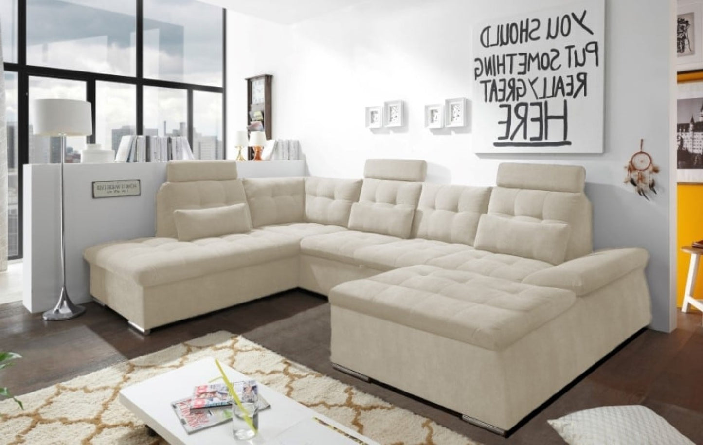 Nalo Wohnlandschaft mit Schlaffunktion – Ihre Entspannungsoase für Zuhause