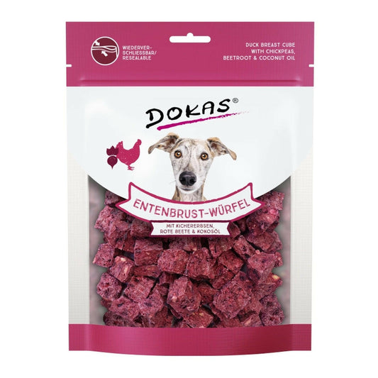 Dokas Entenbrust-Würfel, Kichererbsen, Rote Beete