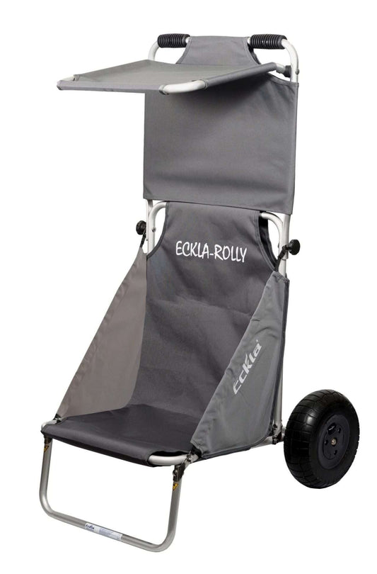 ECKLA Beach-Rolly® mit Sonnendach - Pannensicher, Grau