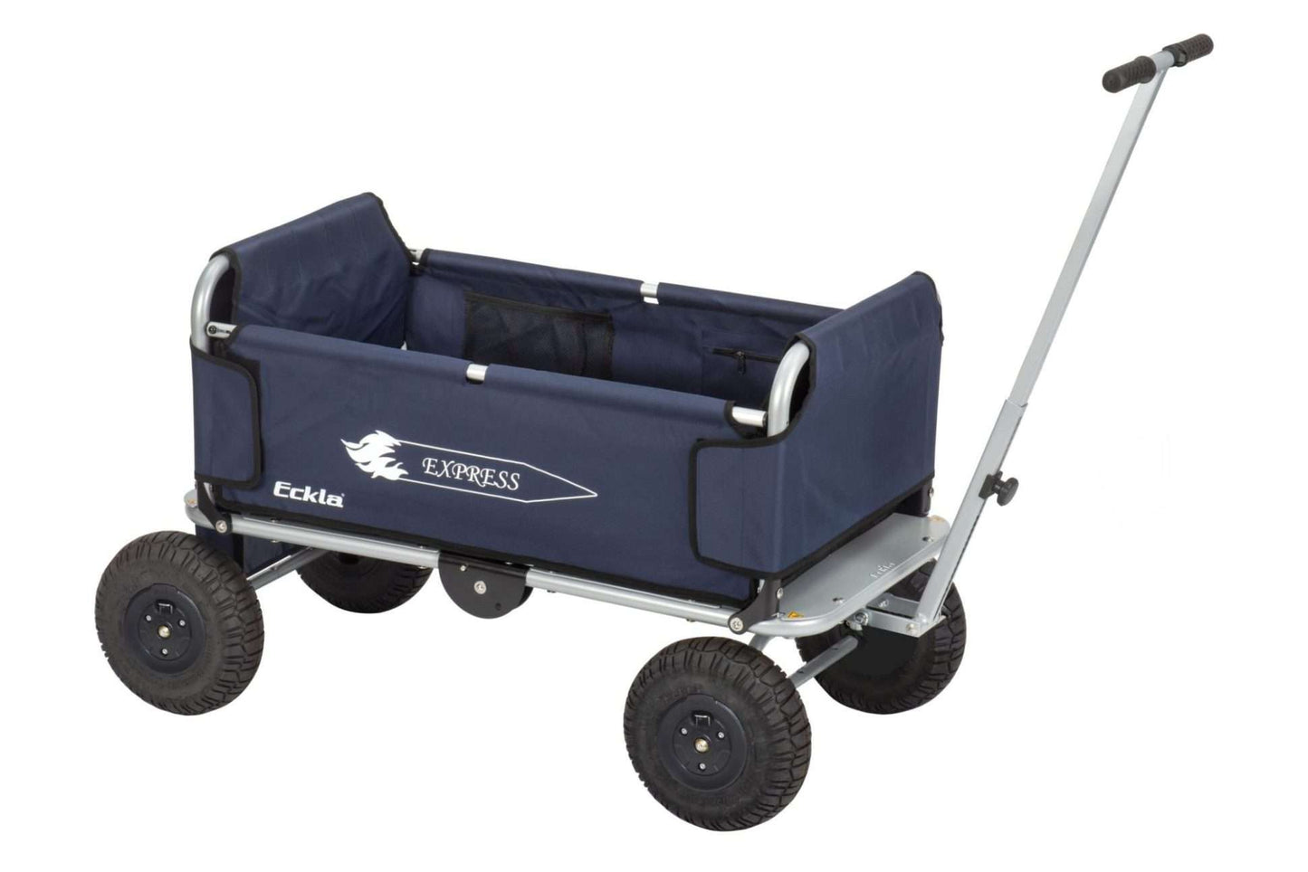 ECKLA-Express Faltbollerwagen - Luftbereift, Silber/Blau