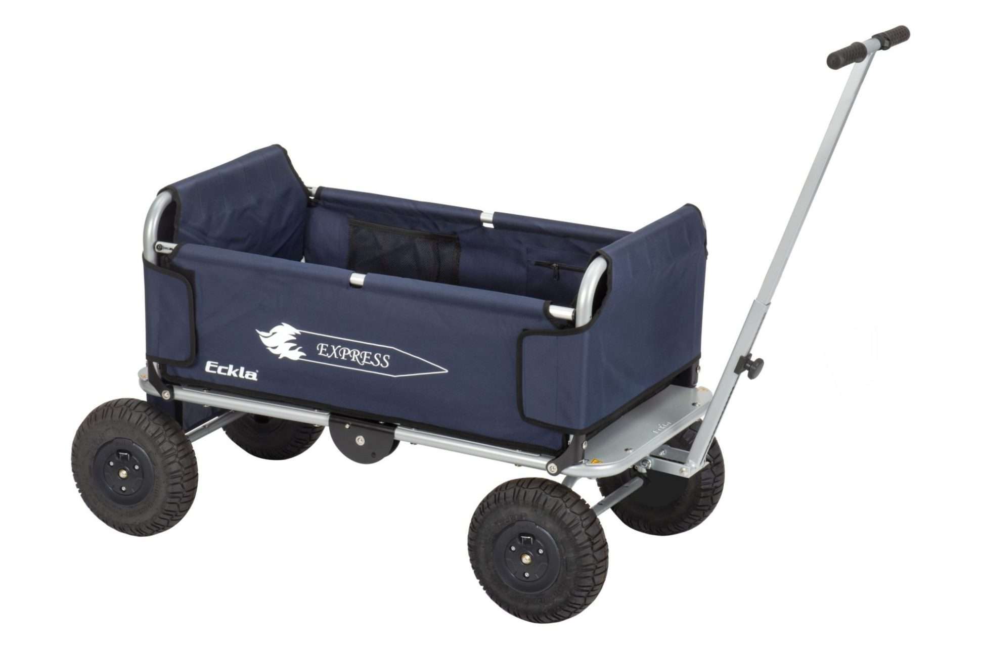 ECKLA-Express Faltbollerwagen - Luftbereift, Silber/Blau