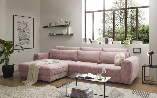 Ecksofa Barura in Cordstoff von Ed Exciting Design – Modernes, Großzügiges Sofa für Ihr Wohnzimmer
