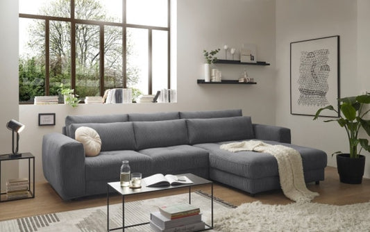 Ecksofa Barura in Cordstoff von Ed Exciting Design – Modernes, Großzügiges Sofa für Ihr Wohnzimmer