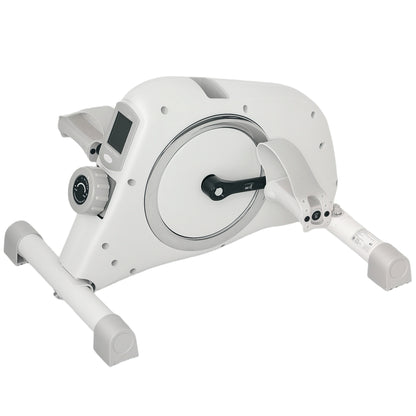 SPORTNOW Pedaltrainer Mini Heimtrainer für Senioren mit 8 verstellbarem Magnetwiderstand & LCD-Display Arm- und Beintrainer Fitnessbike für zuhause Trainingsgerät   Aosom