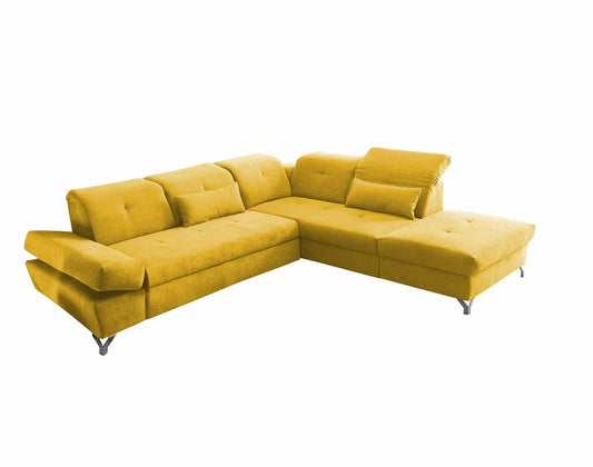Eckcouch mit Schlaffunktion Melfi – in Senfgelb