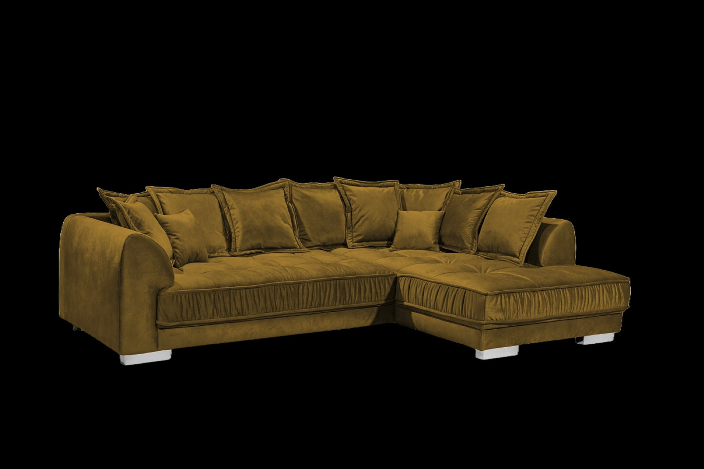 Ecksofa Pascha von ED Exciting Design - Luxus-Mikrofaser