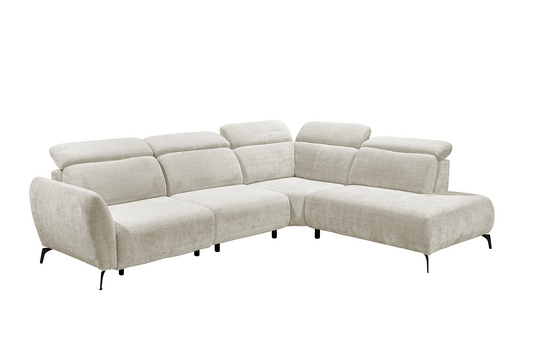 Luxus Relaxsofa Kiel von ED Exciting Design – Elektronische Relaxfunktion &amp; Mikrofaser Chenille Bezug