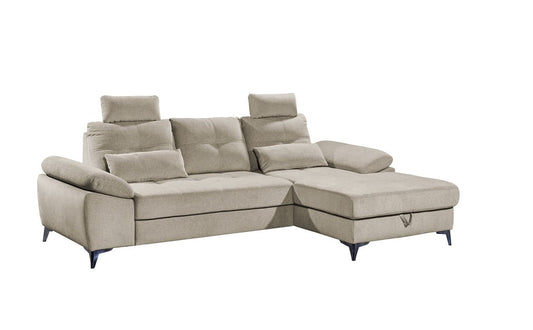 Luxuriöses Ecksofa Auckland mit Schlaffunktion und Bettkasten von Ed Exciting Design