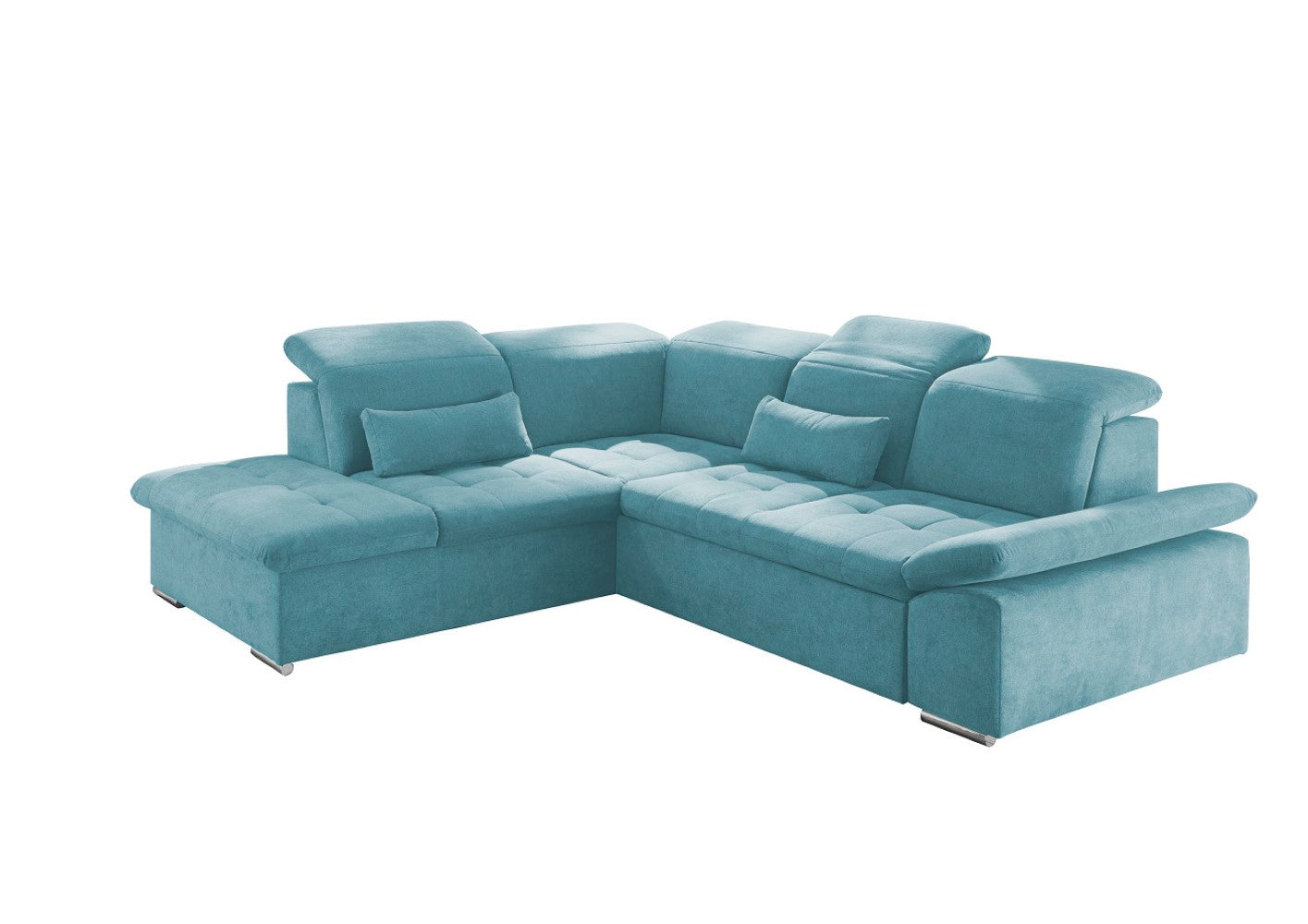 Ecksofa mit Schlaffunktion Wayne - verstellbaren Kopf- und Rückenlehnen