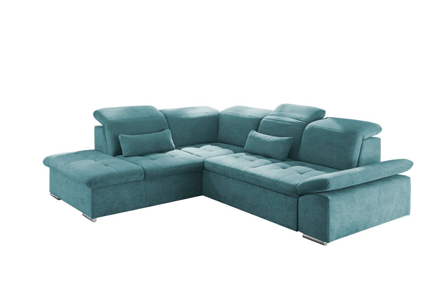 Ecksofa mit Schlaffunktion Wayne - verstellbaren Kopf- und Rückenlehnen