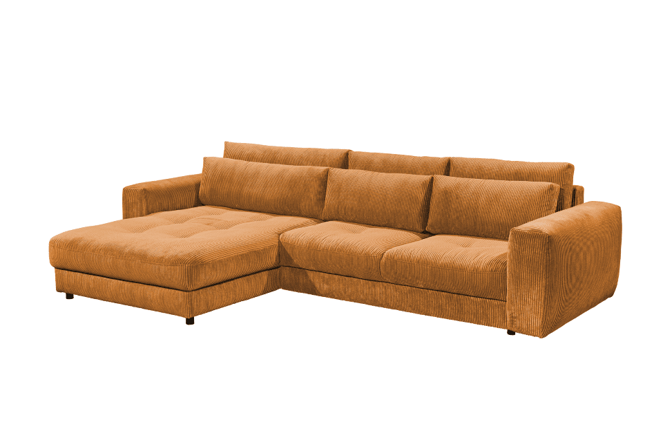 Ecksofa Barura in Cordstoff von Ed Exciting Design – Modernes, Großzügiges Sofa für Ihr Wohnzimmer