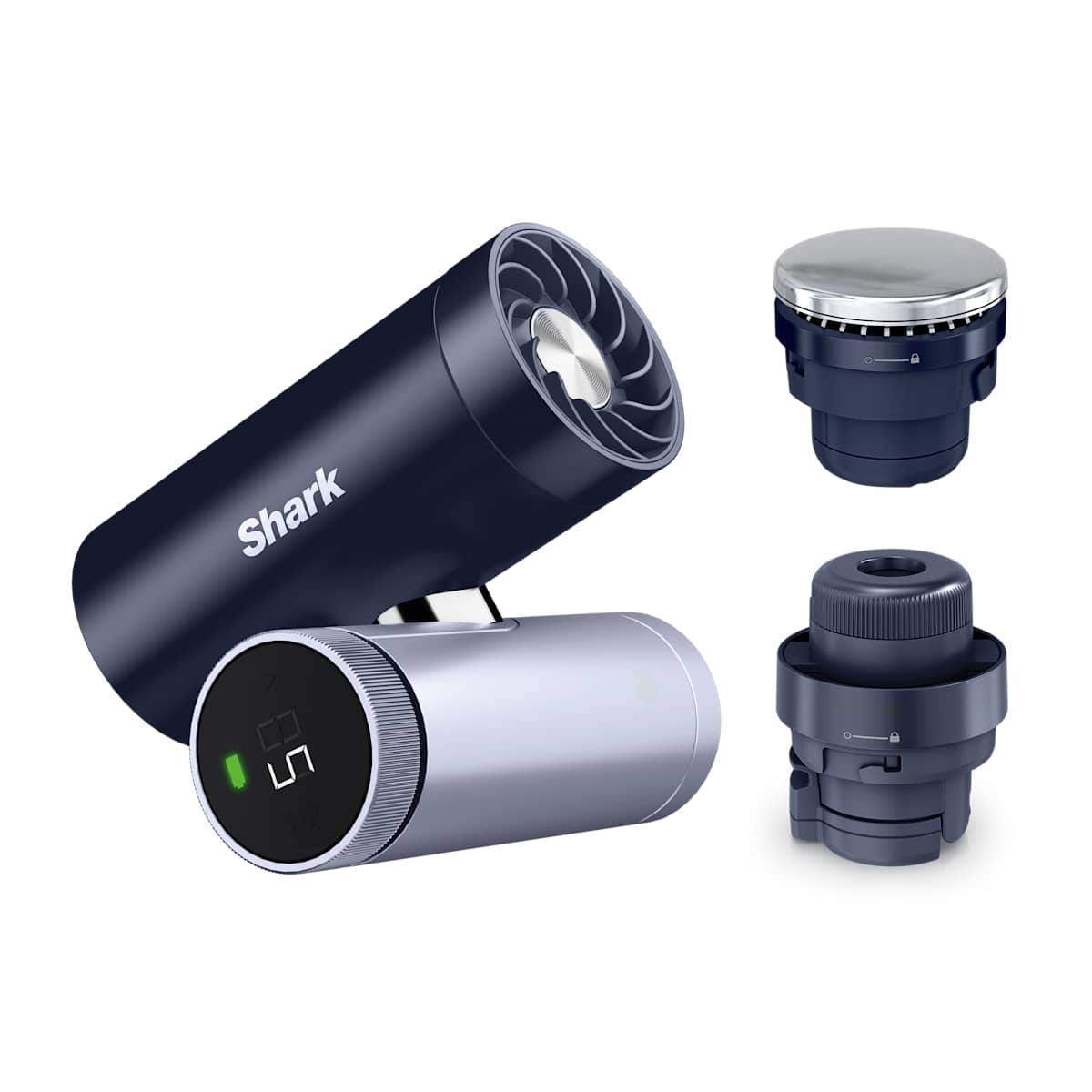 Shark ChillPill 3-in-1-Handventilator-, Sprühnebel- und InstaChill-System mit Reise-Etui – Mitternachtsblau | FA025EU | von SharkNinja