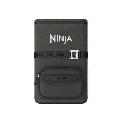 Ninja Outdoor FrostVault Go flexibler 17-Liter-Kühlrucksack für 24 Dosen mit kalter Trockenzone in Grau | FF124EUUKCG | von SharkNinja