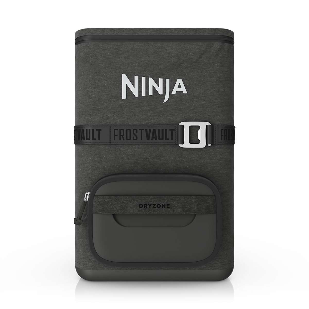 Ninja Outdoor FrostVault Go flexibler 17-Liter-Kühlrucksack für 24 Dosen mit kalter Trockenzone in Grau | FF124EUUKCG | von SharkNinja