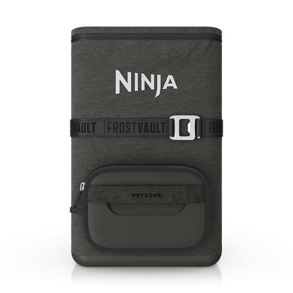 Ninja Outdoor FrostVault Go flexibler 17-Liter-Kühlrucksack für 24 Dosen mit kalter Trockenzone in Grau | FF124EUUKCG | von SharkNinja