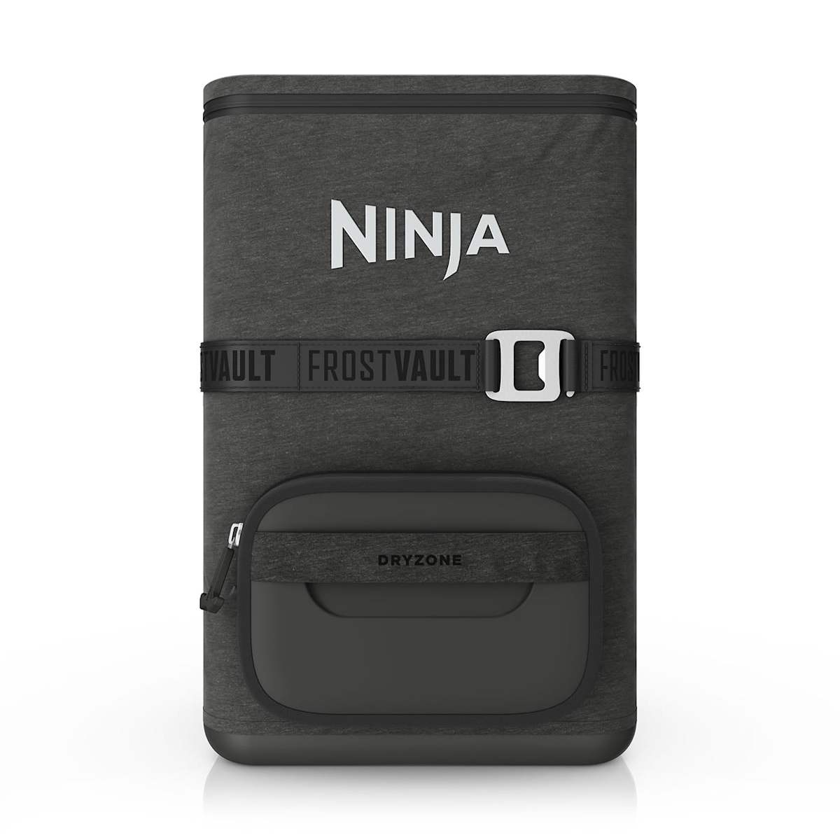 Ninja Outdoor FrostVault Go flexibler 23-Liter-Kühlrucksack für 36 Dosen mit kalter Trockenzone in Grau | FF136EUUKCG | von SharkNinja