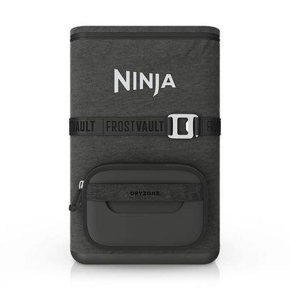 Ninja Outdoor FrostVault Go flexibler 23-Liter-Kühlrucksack für 36 Dosen mit kalter Trockenzone in Grau | FF136EUUKCG | von SharkNinja