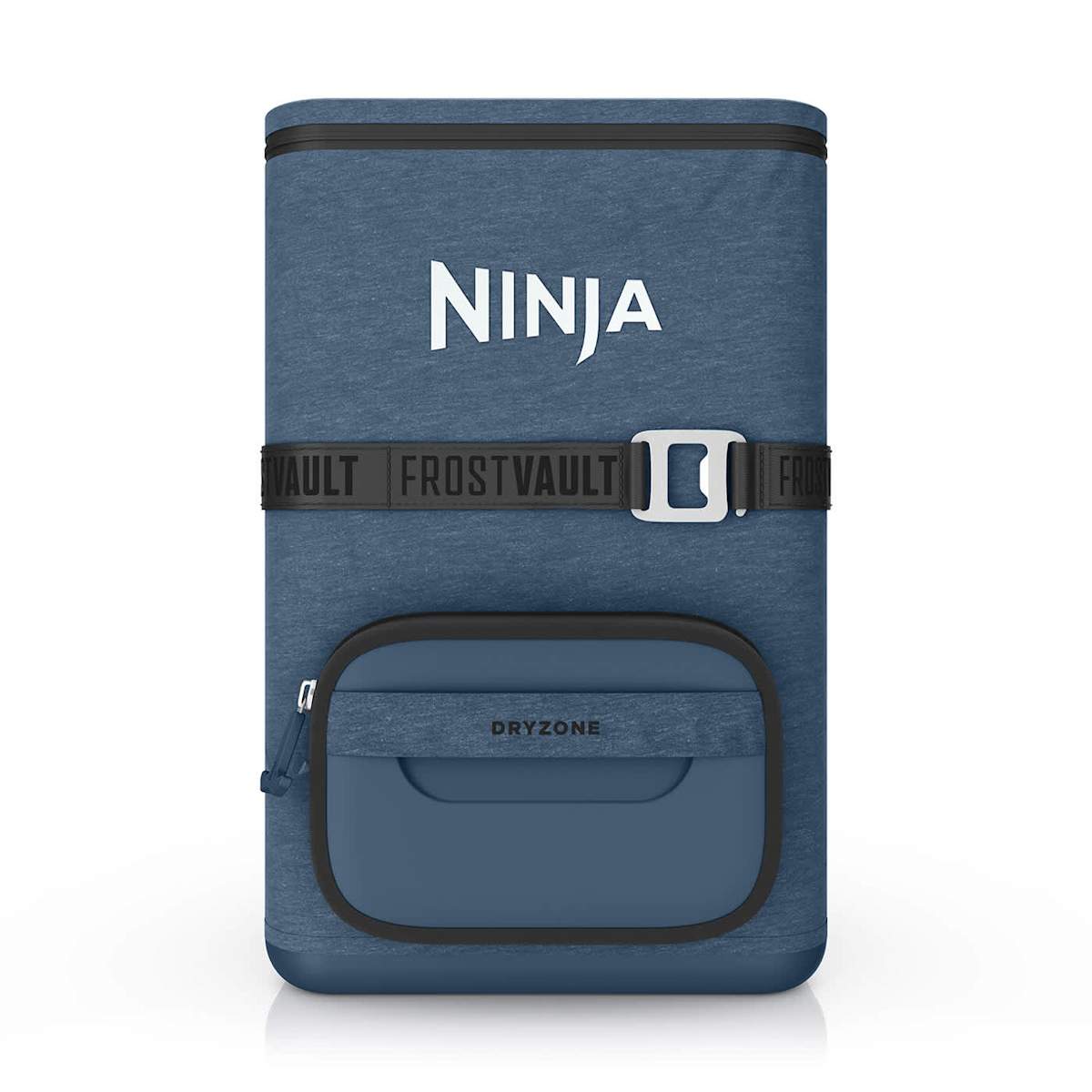 Ninja Outdoor FrostVault Go flexibler 23-Liter-Kühlrucksack für 36 Dosen mit kalter Trockenzone, Marineblau in Blau | FF136EUUKNV | von SharkNinja