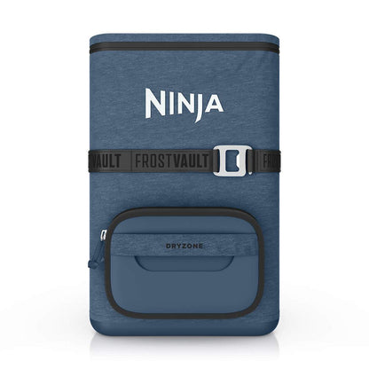 Ninja Outdoor FrostVault Go flexibler 23-Liter-Kühlrucksack für 36 Dosen mit kalter Trockenzone, Marineblau in Blau | FF136EUUKNV | von SharkNinja