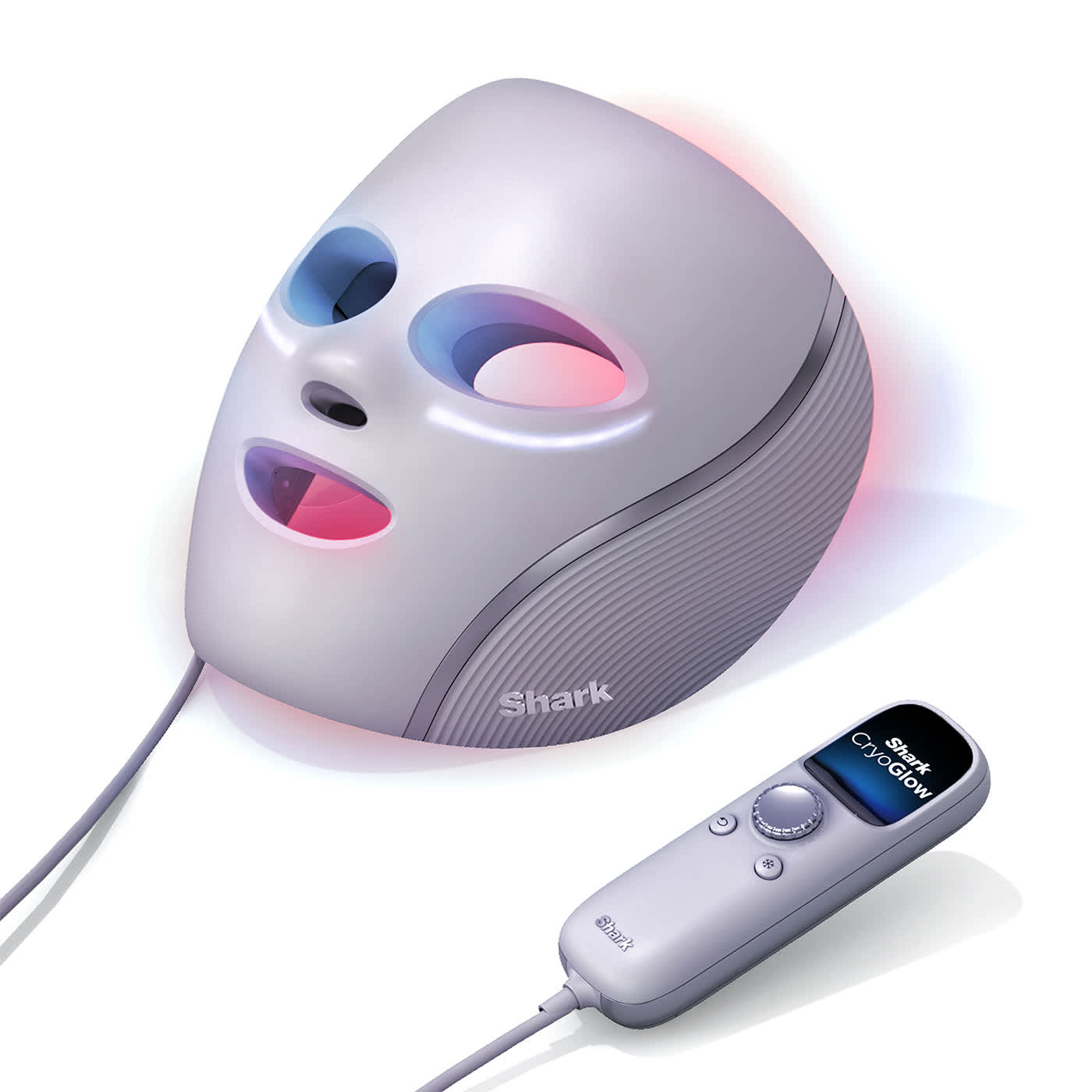 Shark CryoGlow LED-Maske + Kühlung der Augenpartie – Lila FW312EUPL