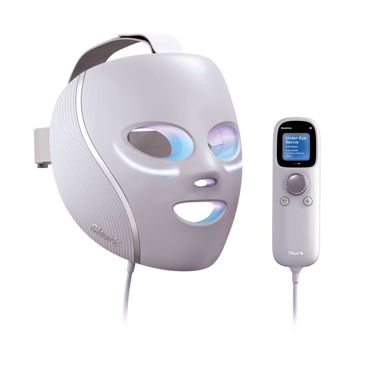 Shark CryoGlow LED-Maske + Kühlung der Augenpartie in Lila | FW312EUPL | von SharkNinja