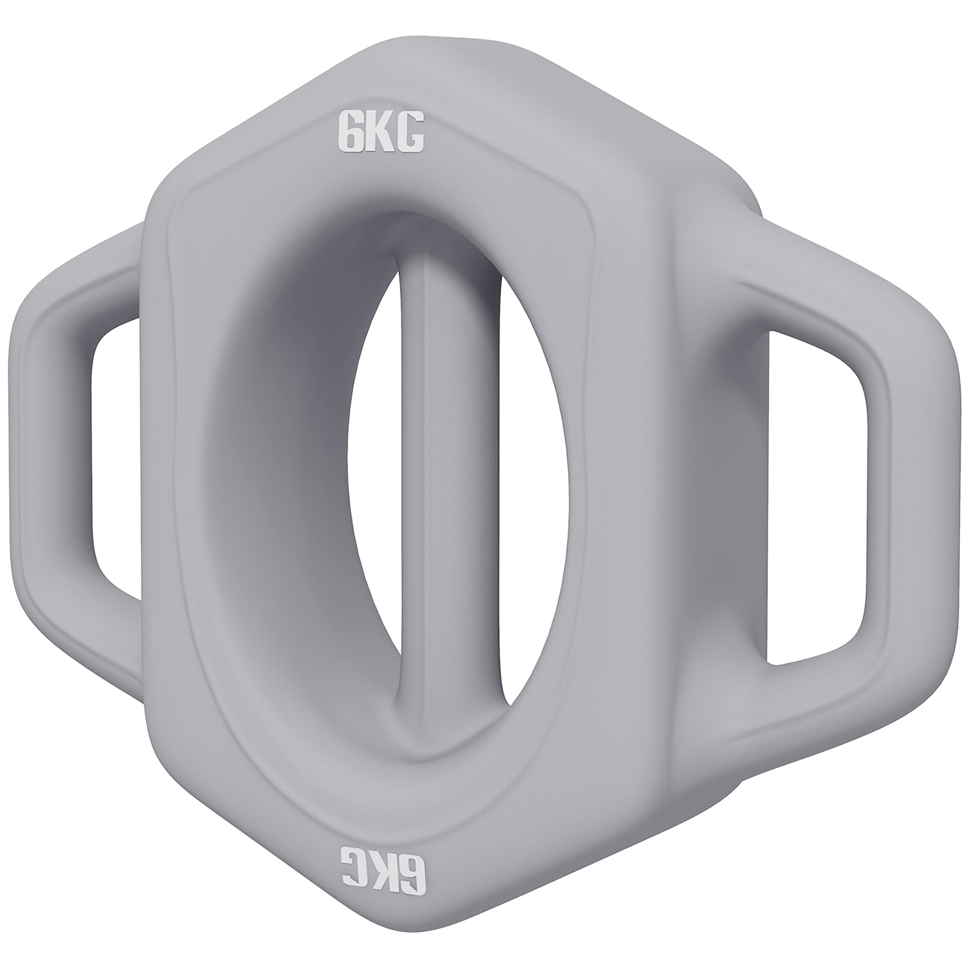 SPORTNOW 3-in-1 Hantel 6 kg, bodenschonende Multifunktionshantel für Gewichtstraining, Metall, Grau   Aosom.de