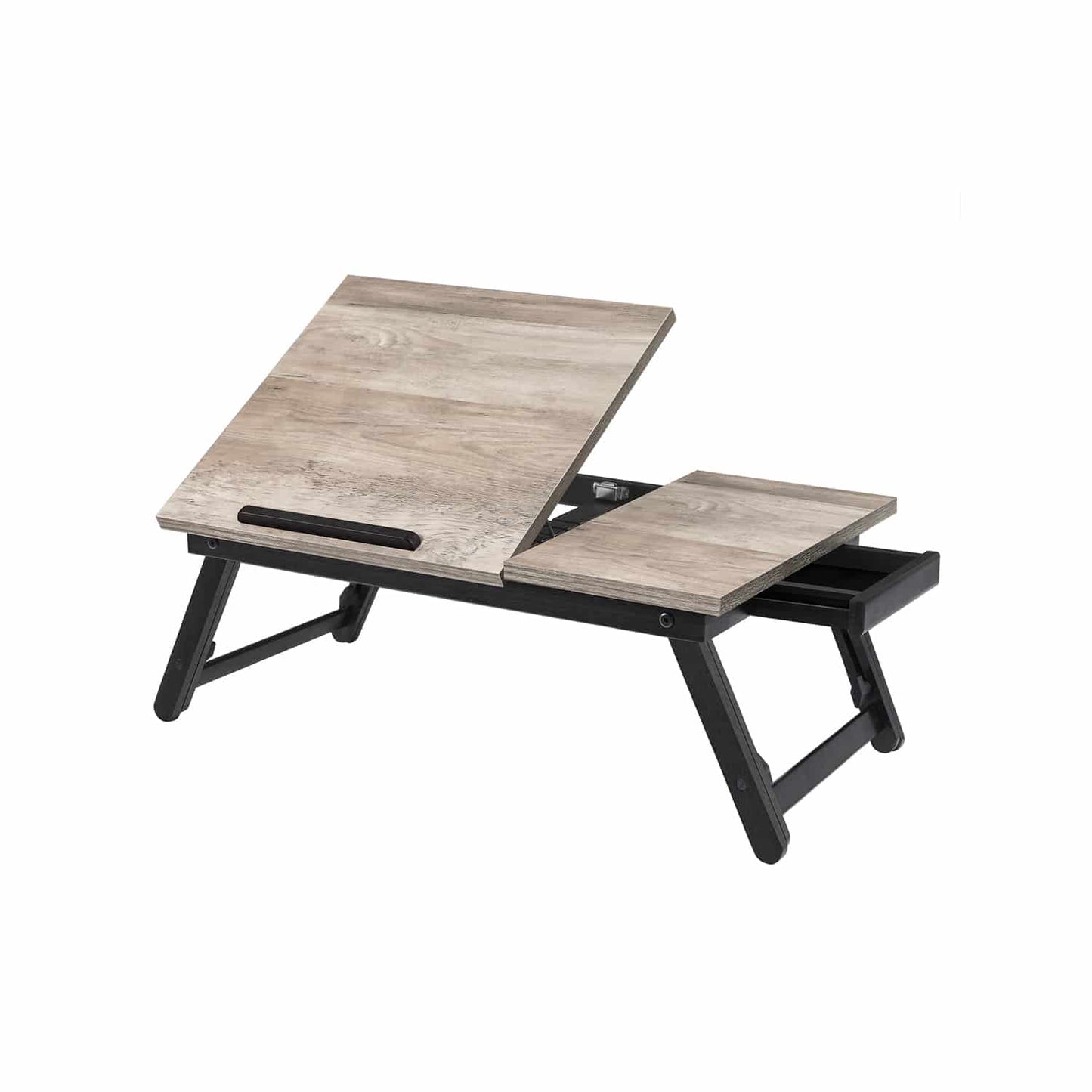 Frühstückstablett klappbare Beine höhenverstellbar greige