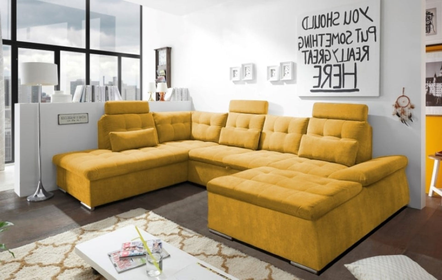 Nalo Wohnlandschaft mit Schlaffunktion – Ihre Entspannungsoase für Zuhause