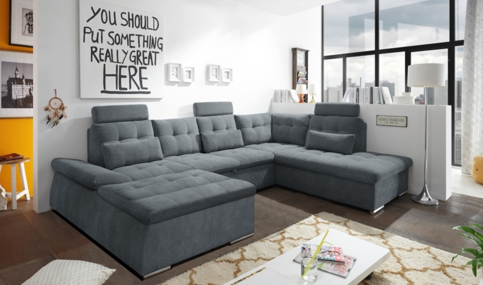 Nalo Wohnlandschaft mit Schlaffunktion – Ihre Entspannungsoase für Zuhause