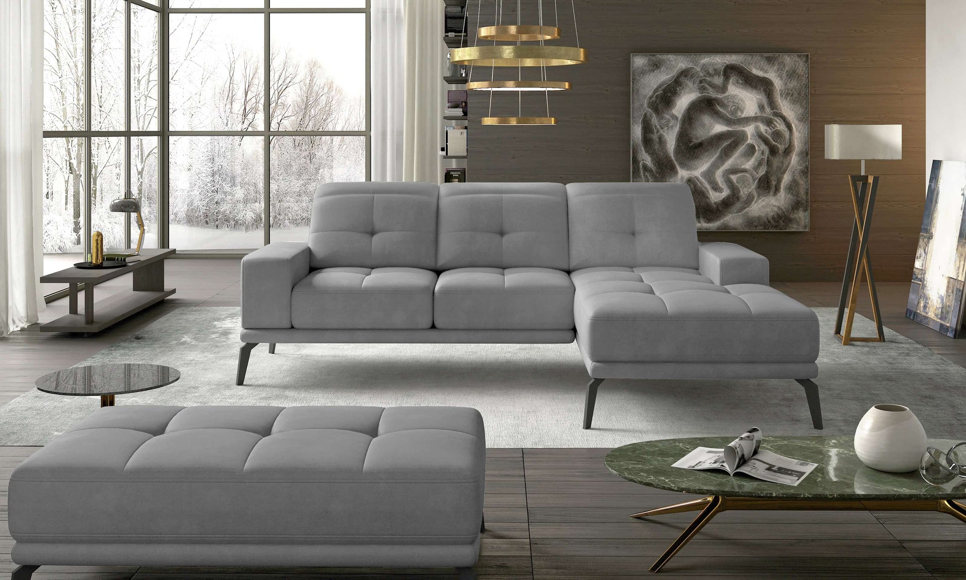 Torrense designer Ecksofa - Modernes und stilvolles Sofa mit verstellbaren Funktionen
